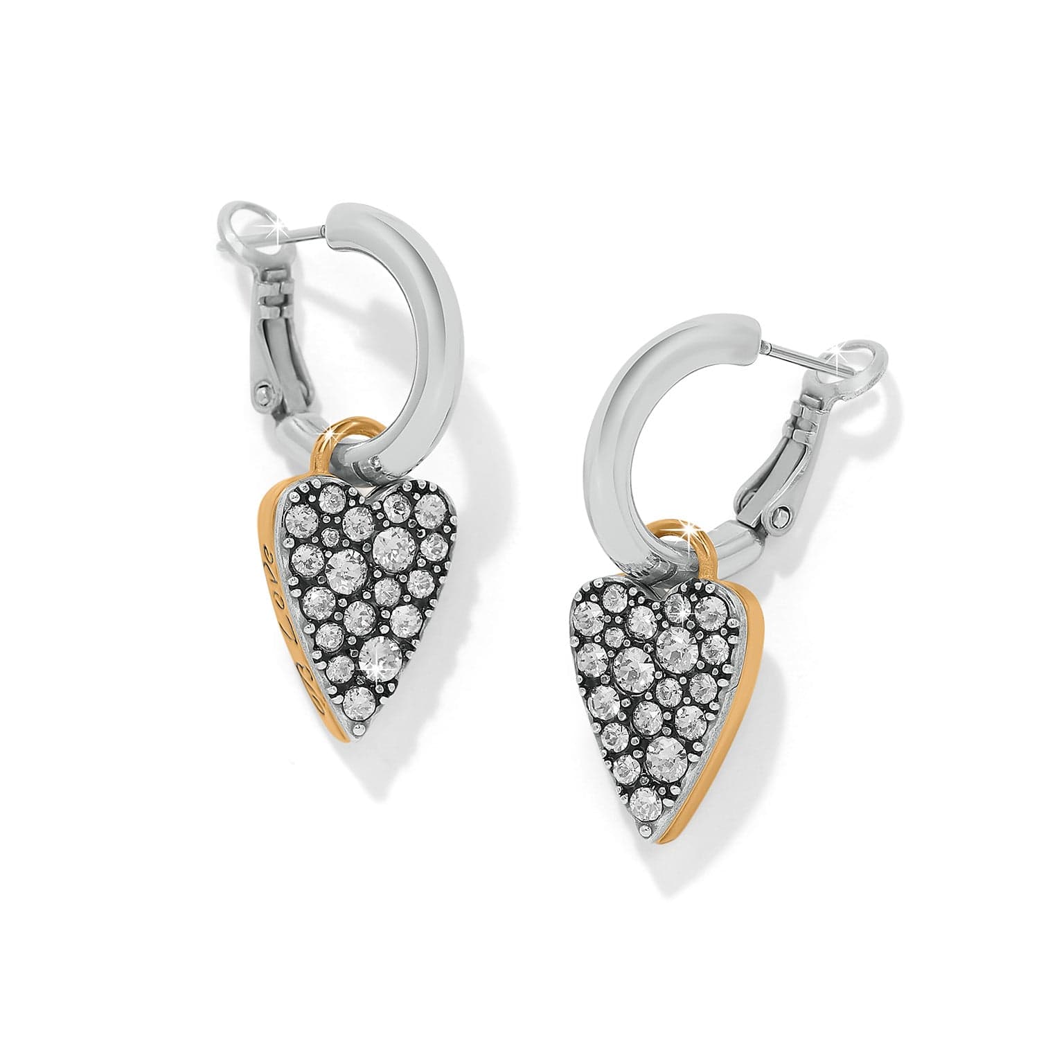 Love Messages B Love Reversible Hoop Earrings silver-gold 1