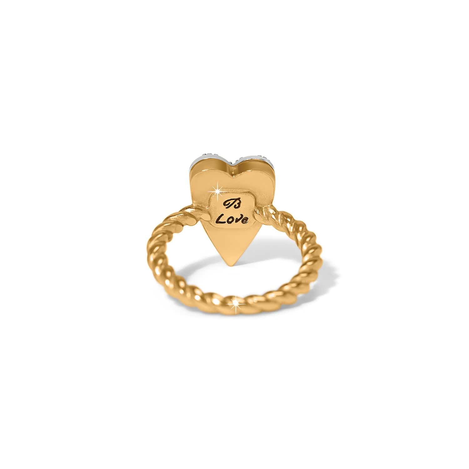 Love Messages B Love Ring silver-gold 2