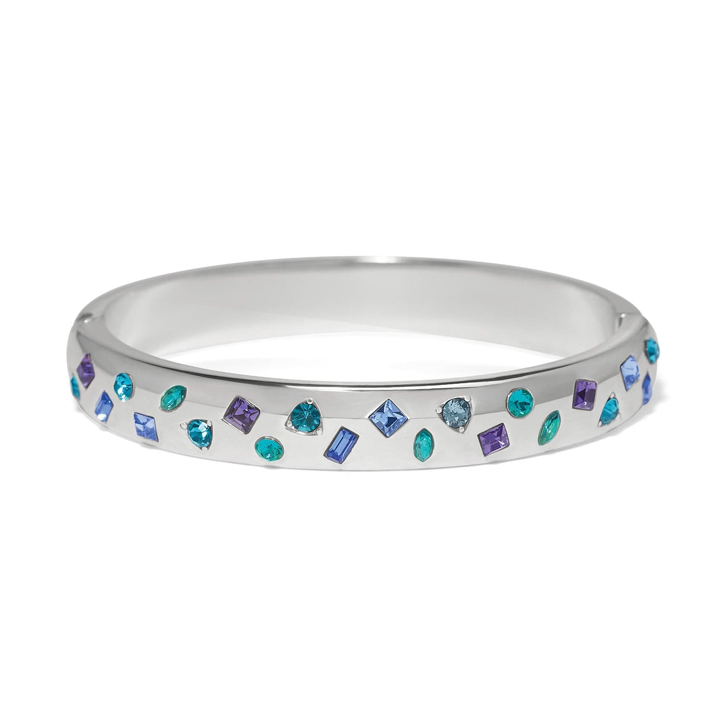 Love Messages B Radiant Hinged Bangle silver-multi 1
