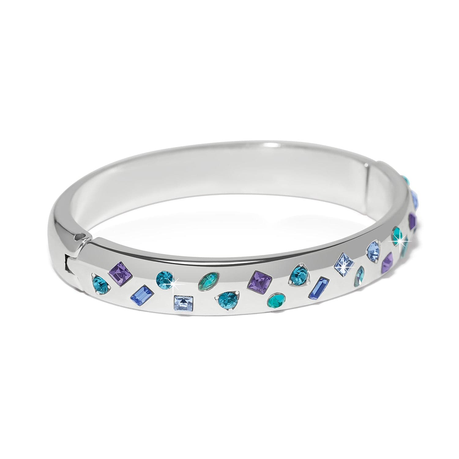 Love Messages B Radiant Hinged Bangle silver-multi 3
