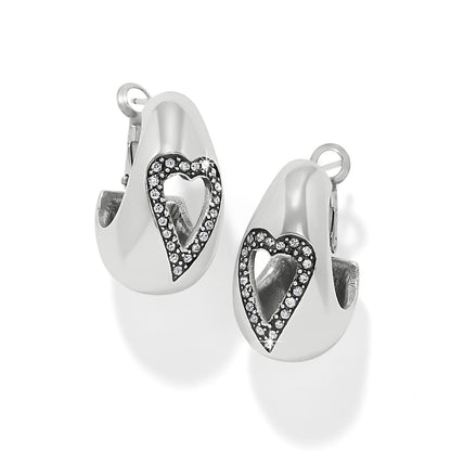 Love Messages B Simple Hoop Earrings