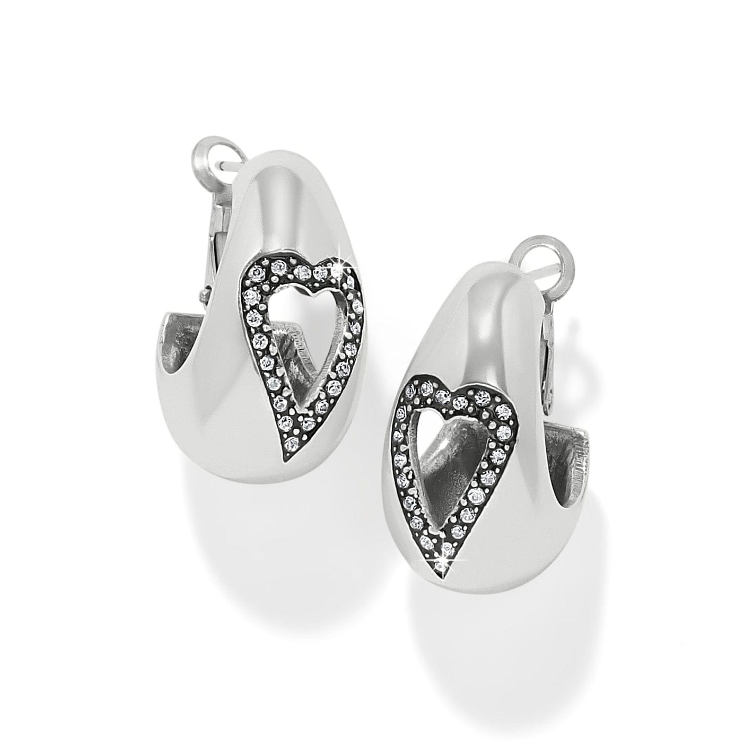 Love Messages B Simple Hoop Earrings