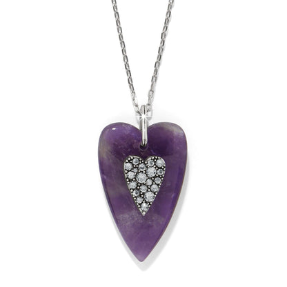 Love Messages B You Amethyst Necklace