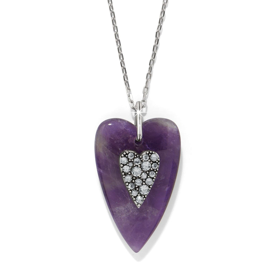 Love Messages B You Amethyst Necklace