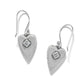 Love Messages B You Blue French Wire Earrings