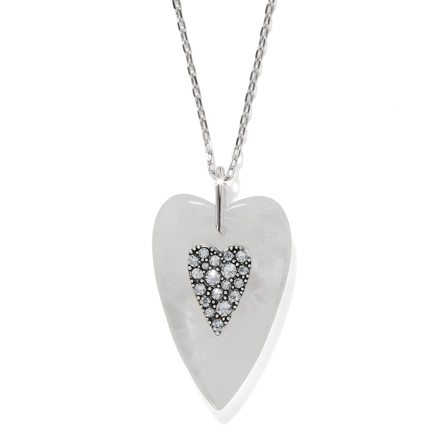 Love Messages B You Crystal Quartz Necklace clear 1