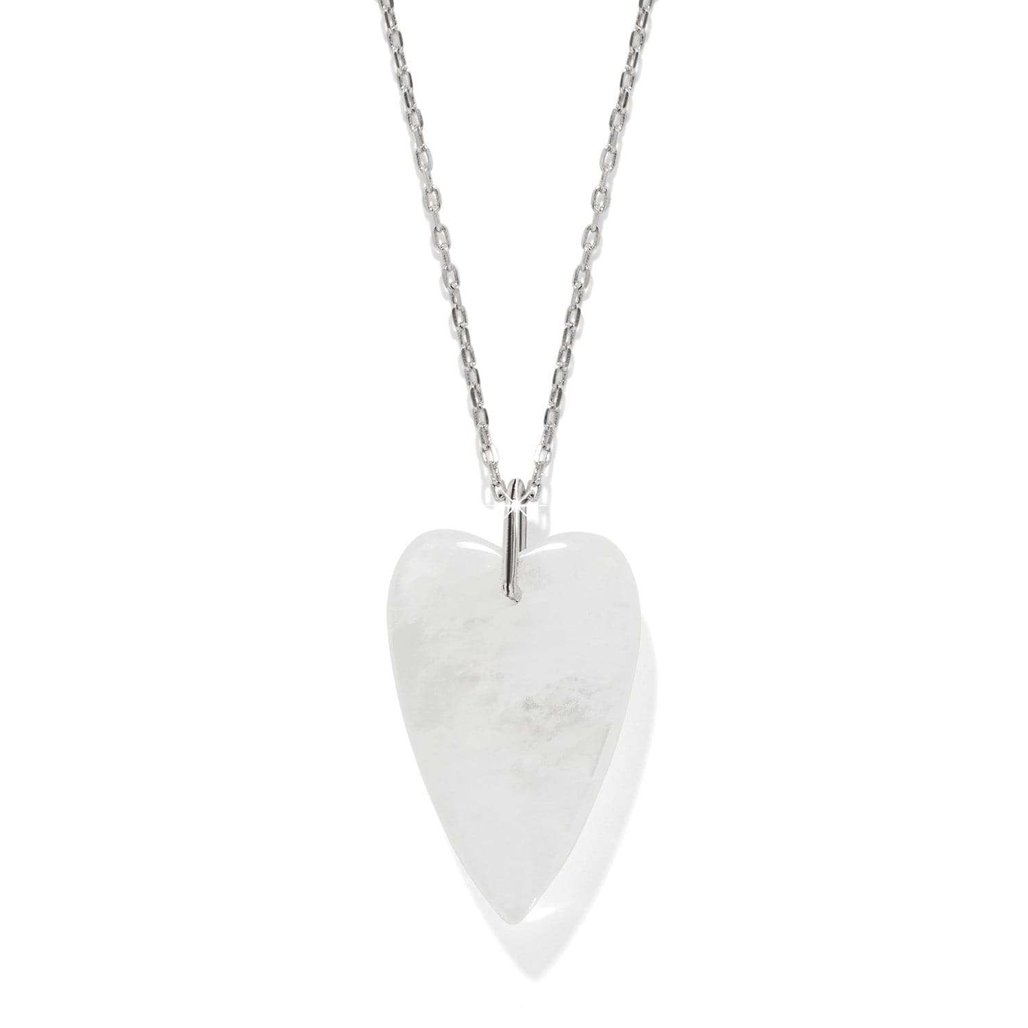 Love Messages B You Crystal Quartz Necklace clear 2