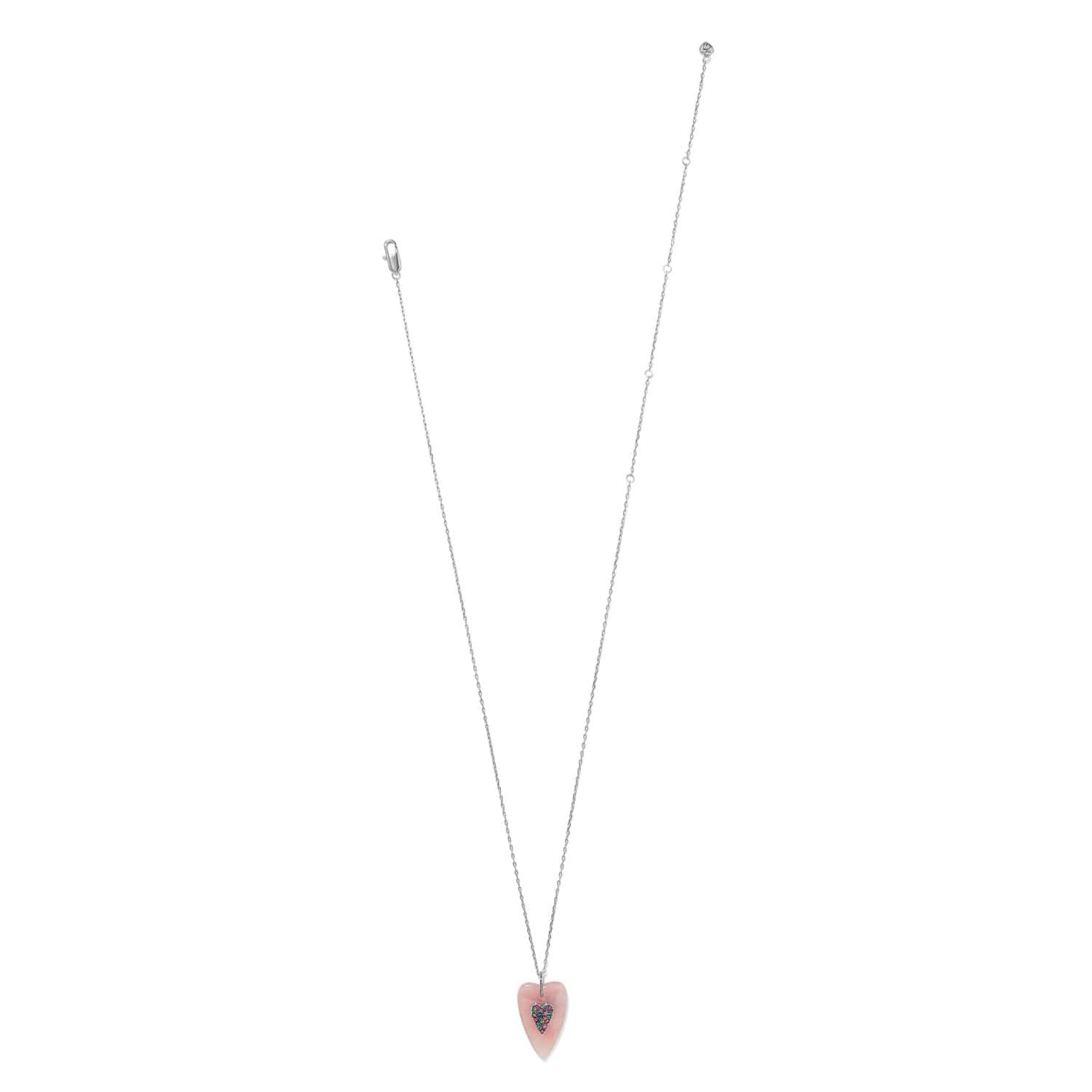 Love Messages B You Pink Quartz Necklace silver-pink 3