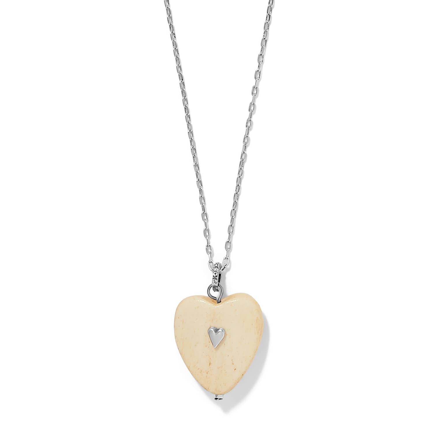 Love Messages I am Grateful Necklace silver-cream 2