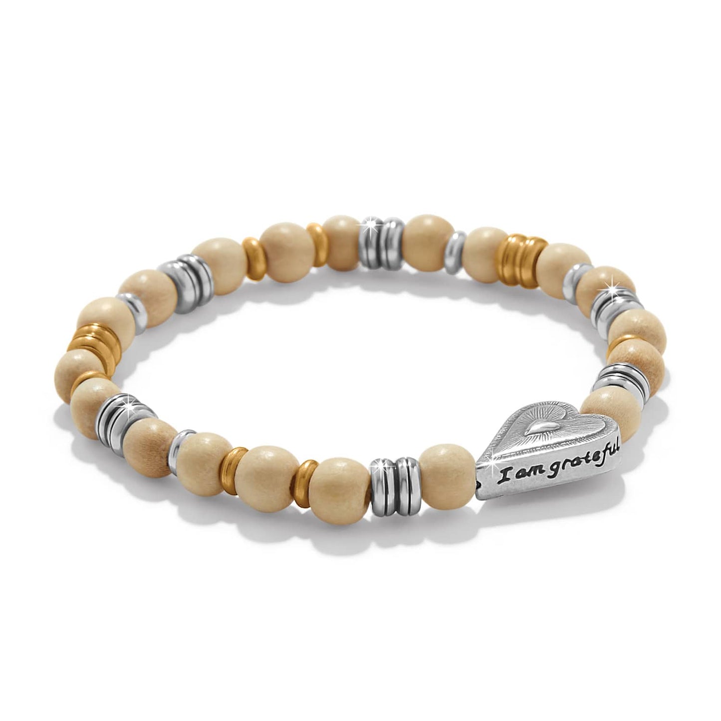 Love Messages I Am Grateful Stretch Bracelet