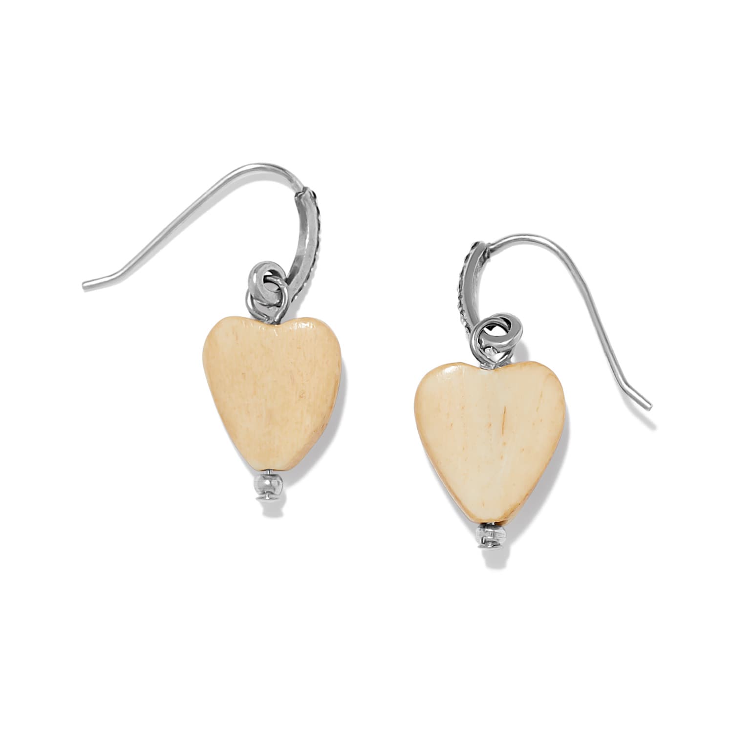 Love Messages I Am Grateful Wood French Wire Earri tan 2