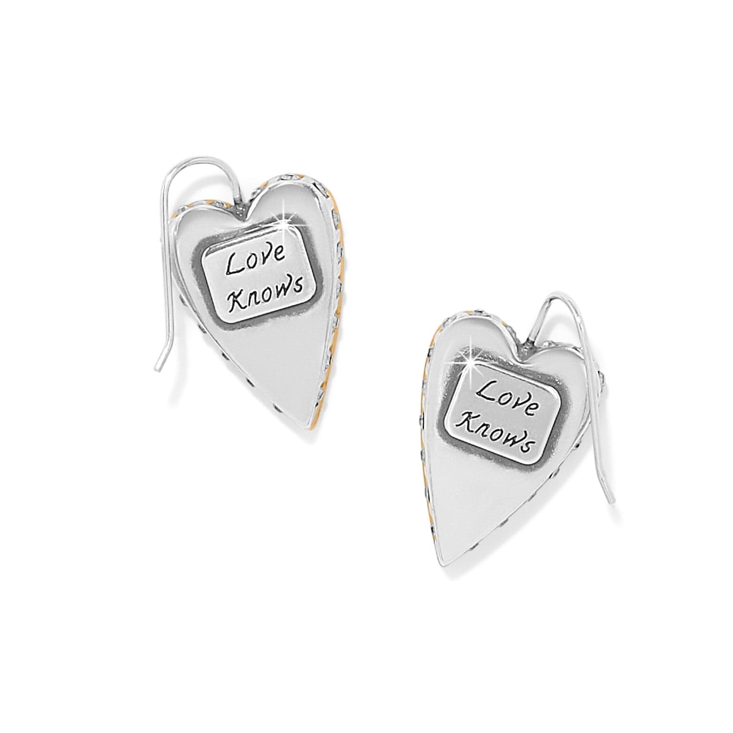 Love Messages Love Knows French Wire Earrings silver-gold 2