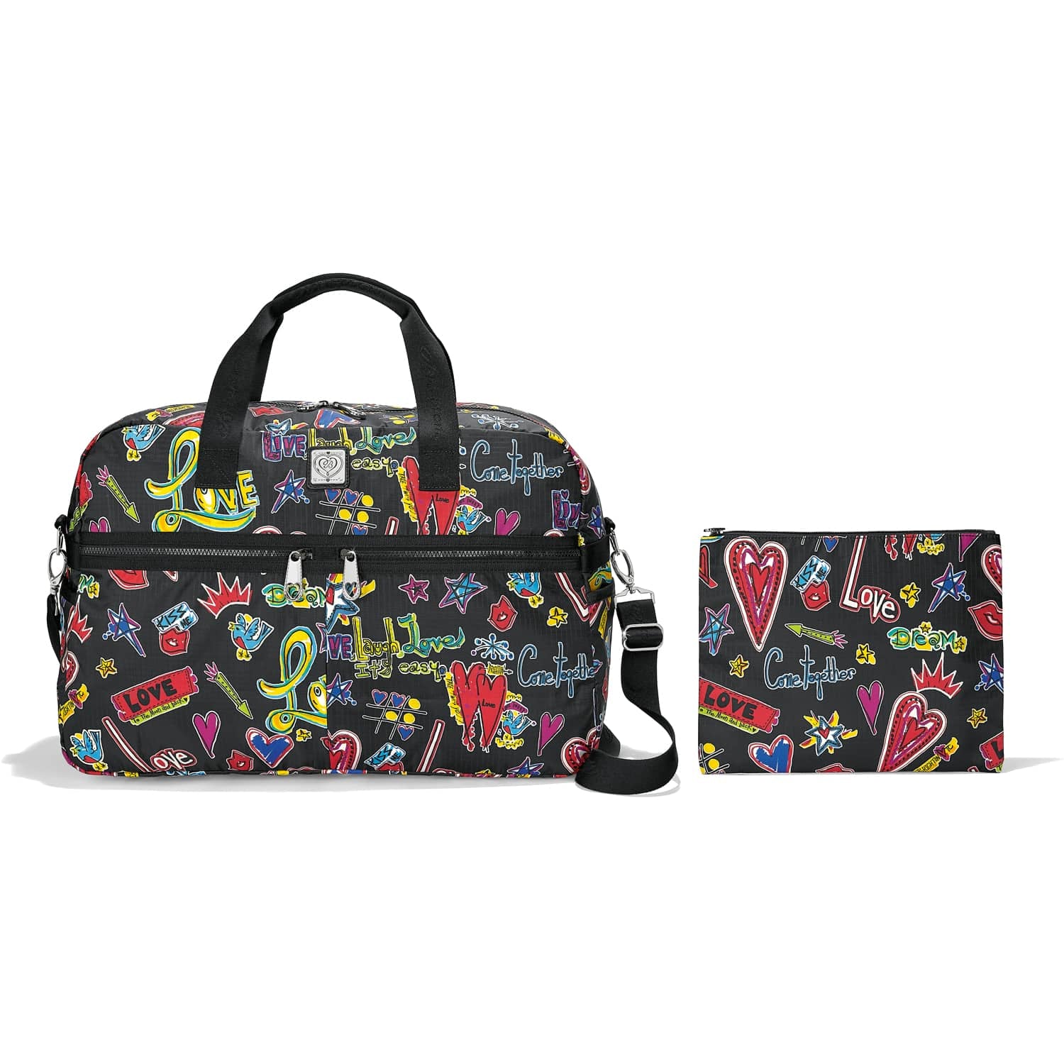 Love Scribble Round Tripper Duffel multi 1