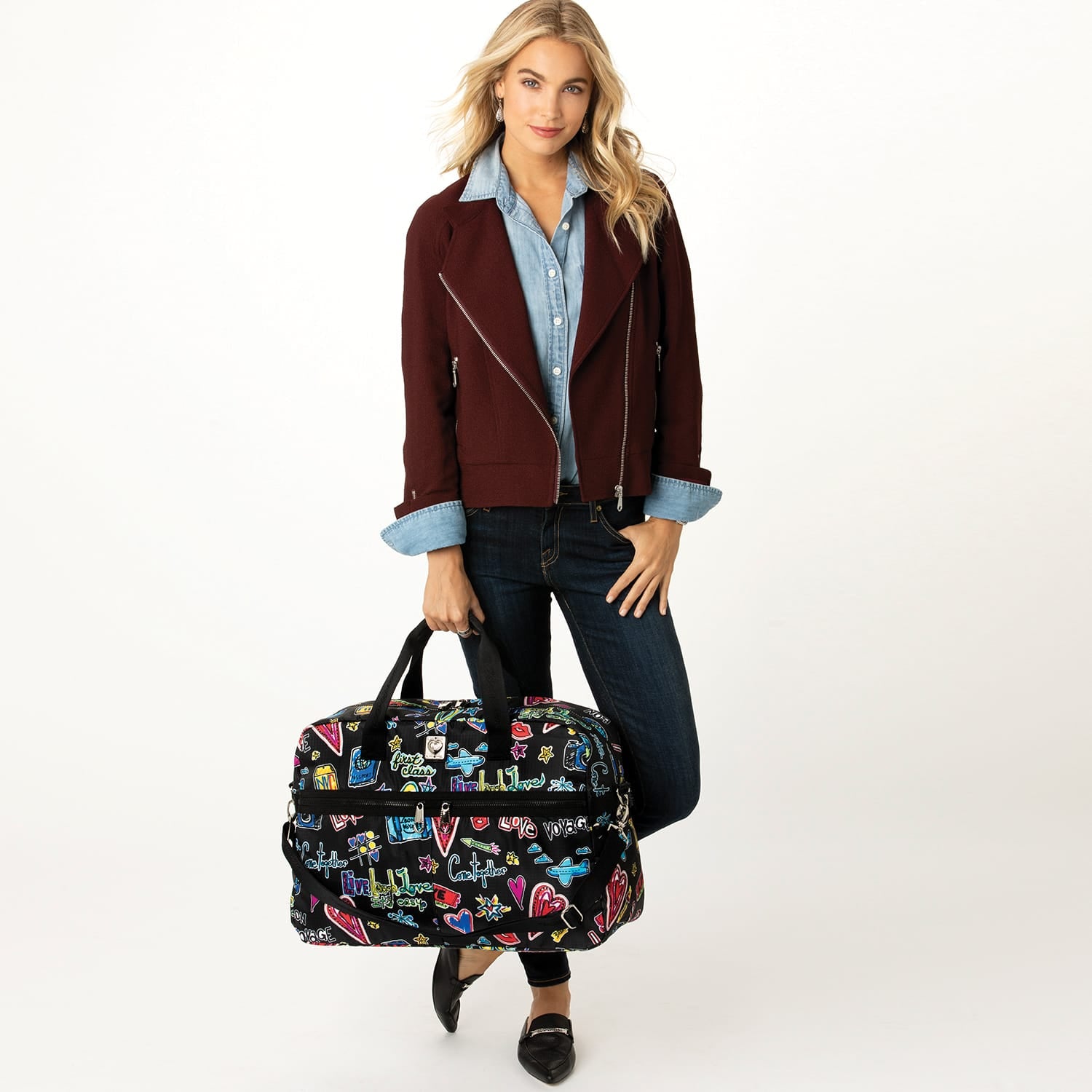 Love Scribble Round Tripper Duffel multi 4