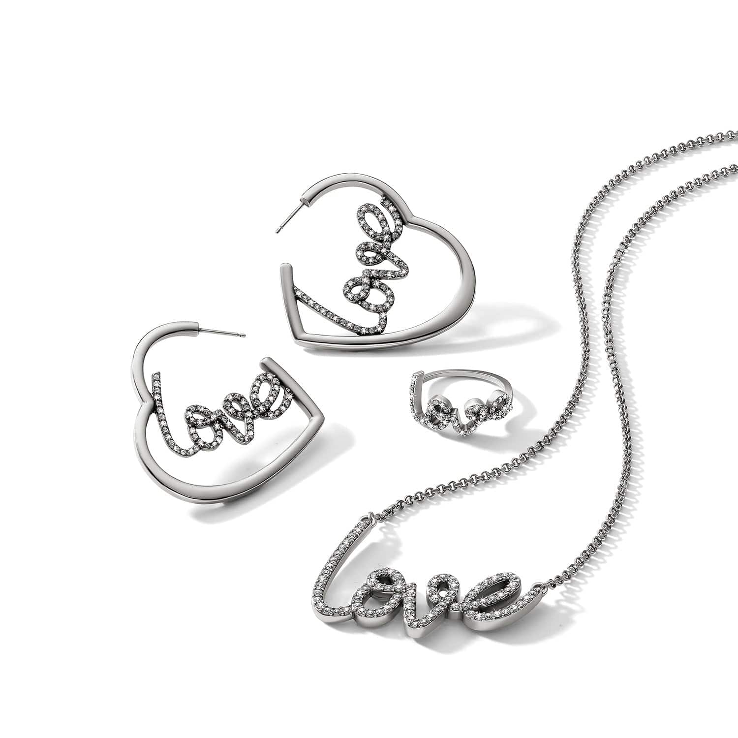 Love Script Sparkle Ring - Brighton
