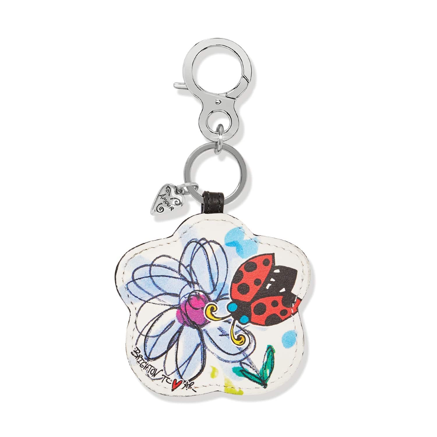Love Tweet II Flower Handbag Fob multi 2