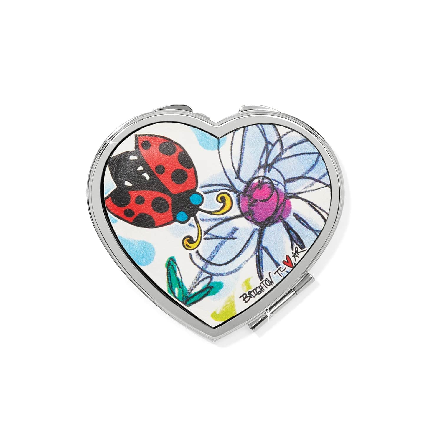Love Tweet II Heart Compact Mirror multi 1