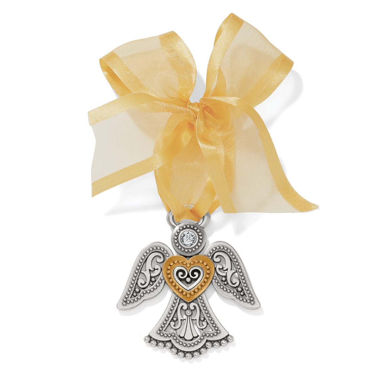 Loving Angel Ornament silver-gold 1