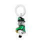 Brighton leprechaun charm with green enamel coat, black hat, and silver-plated ring on a white background