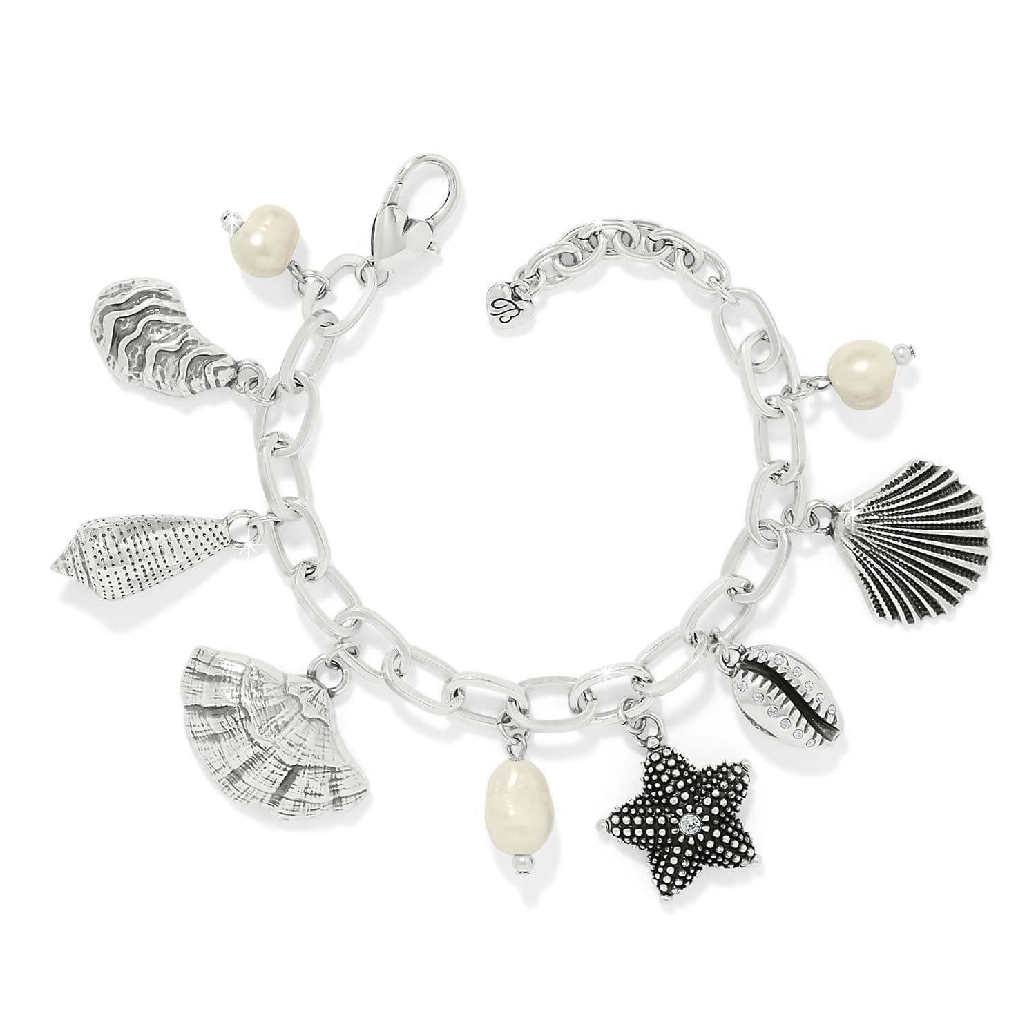 Lunar Tide Charm Bracelet silver-pearl 1