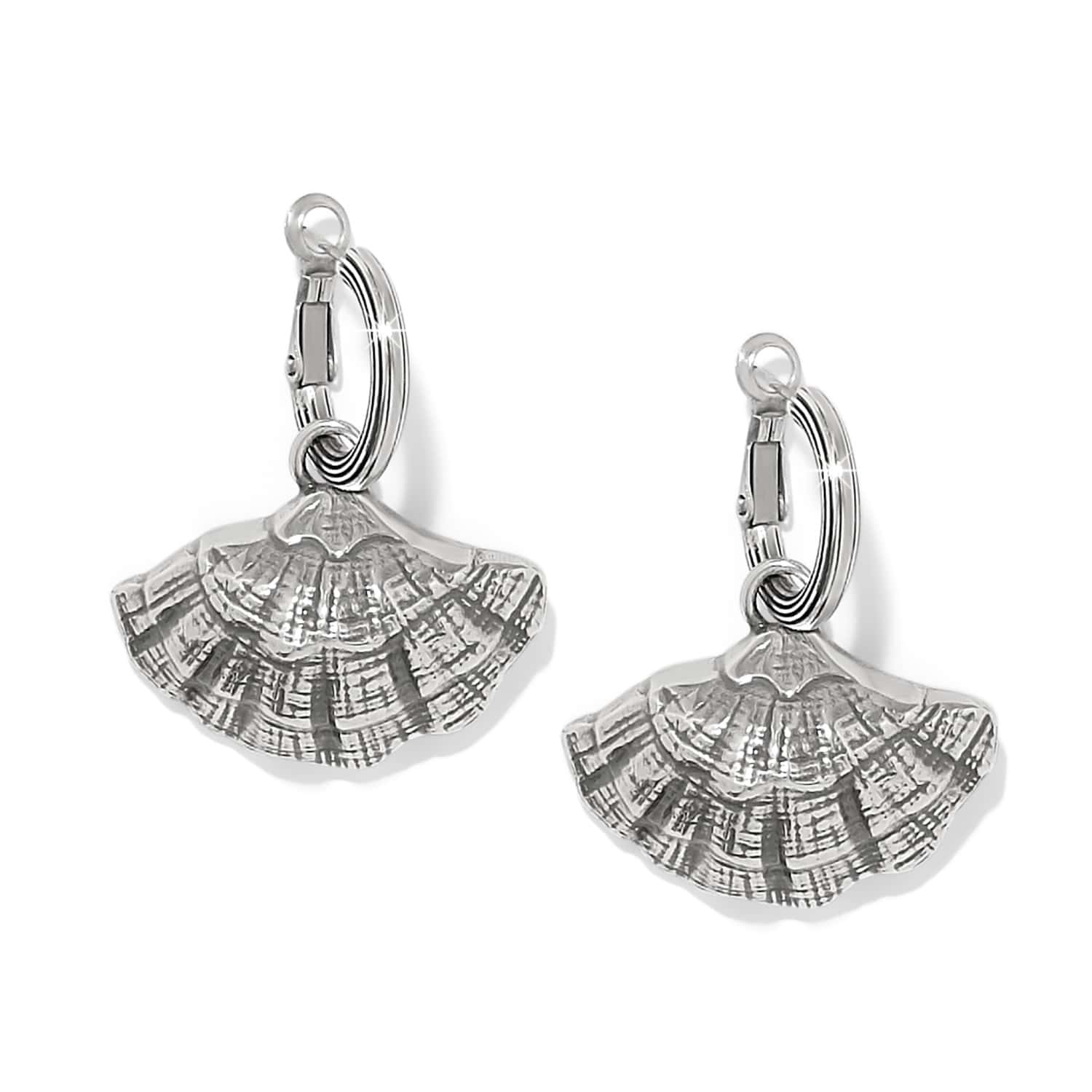 Lunar Tide Charm Hoop Earrings silver 1