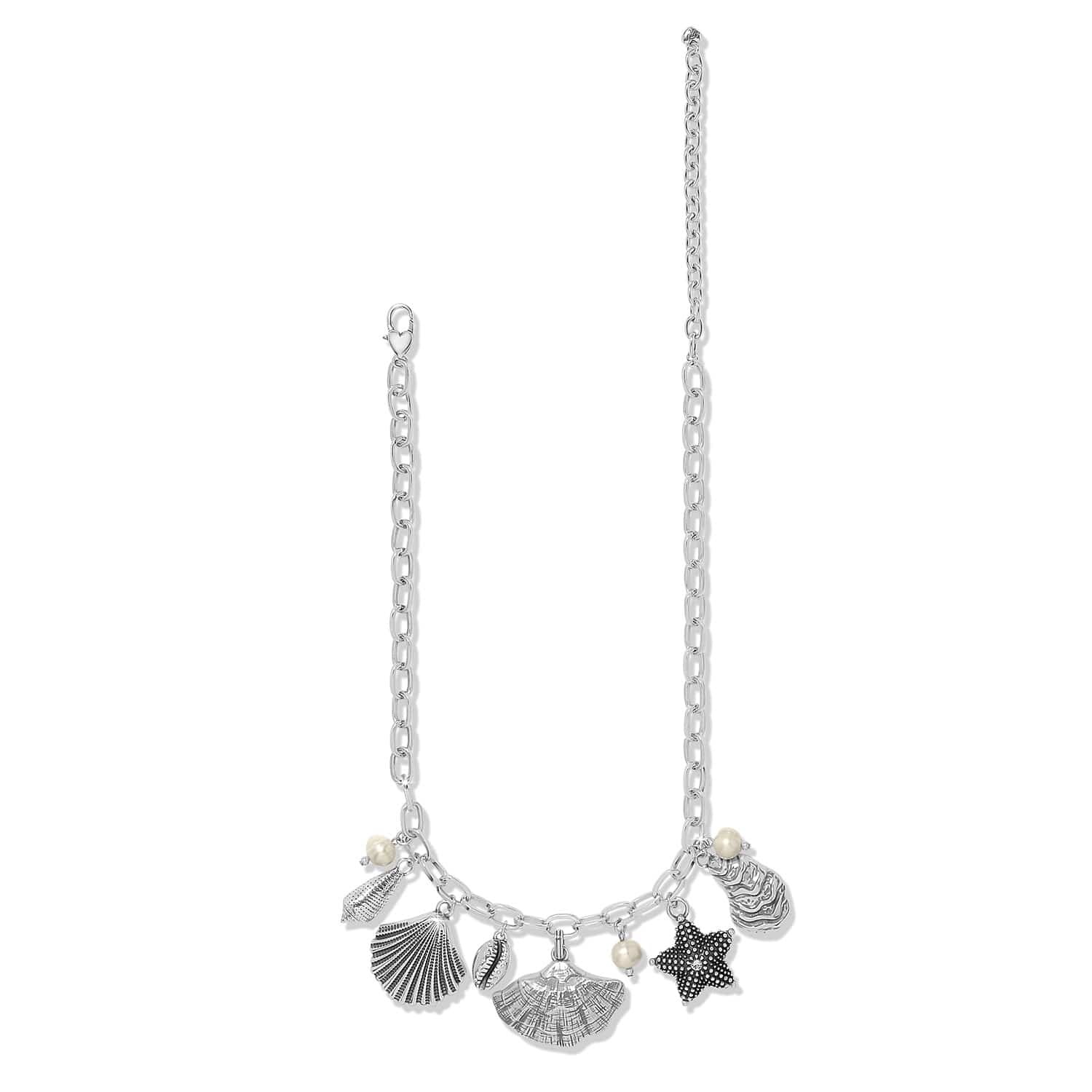 Lunar Tide Charm Necklace silver-pearl 3
