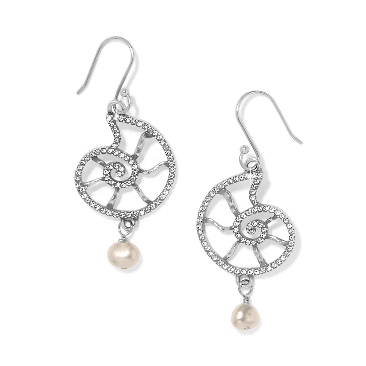 Lunar Tide Nautilus French Wire Earrings silver-pearl 1