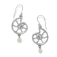 Lunar Tide Nautilus French Wire Earrings