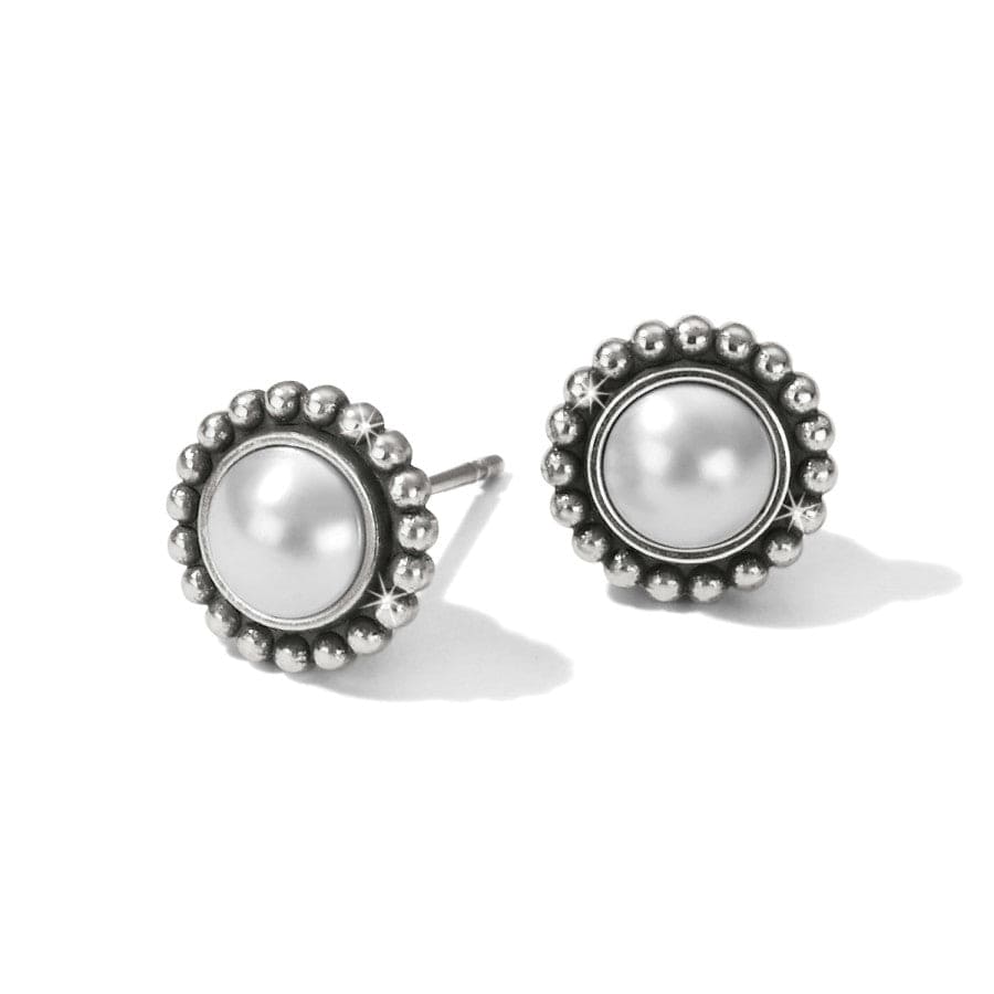 Luster Mini Post Earrings silver-pearl 3