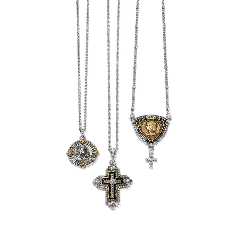 Madonna And Child Two Tone Necklace