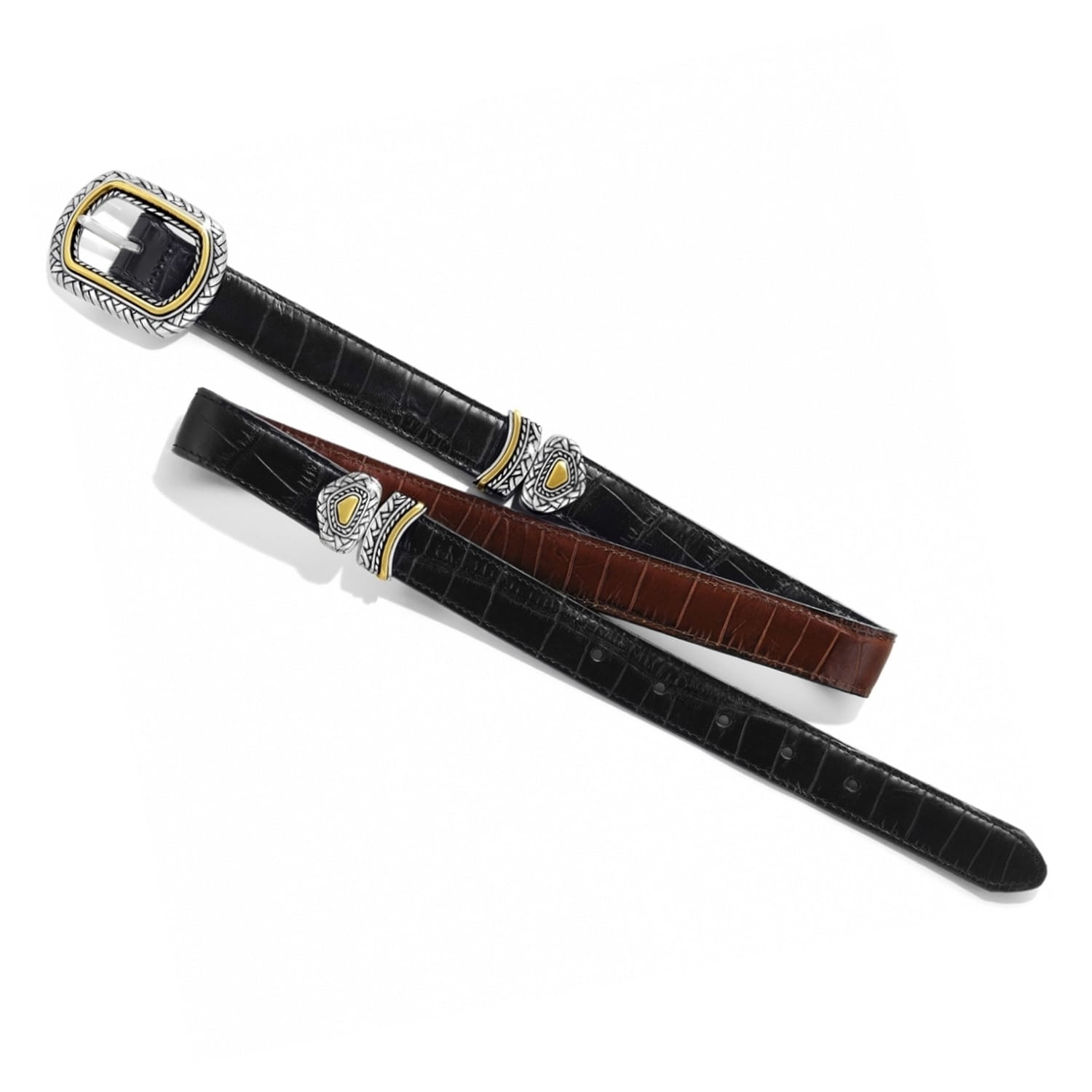 Marcus Two-Tone Reversible Belt black-peanut 4