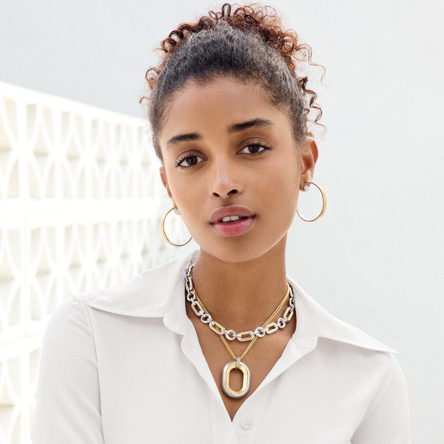 Medici Two Tone Convertible Necklace silver-gold 5
