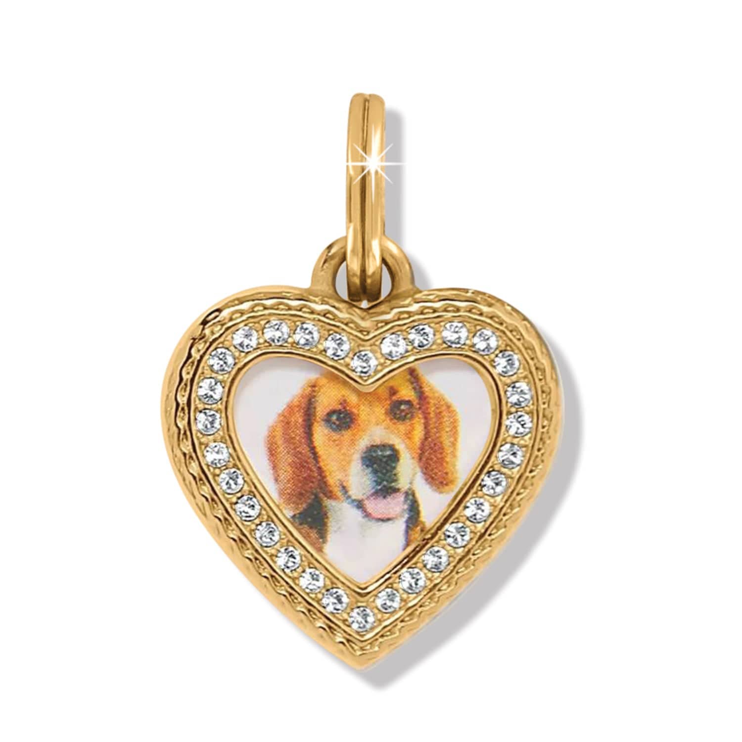 Memento Heart Golden Photo Charm gold 1