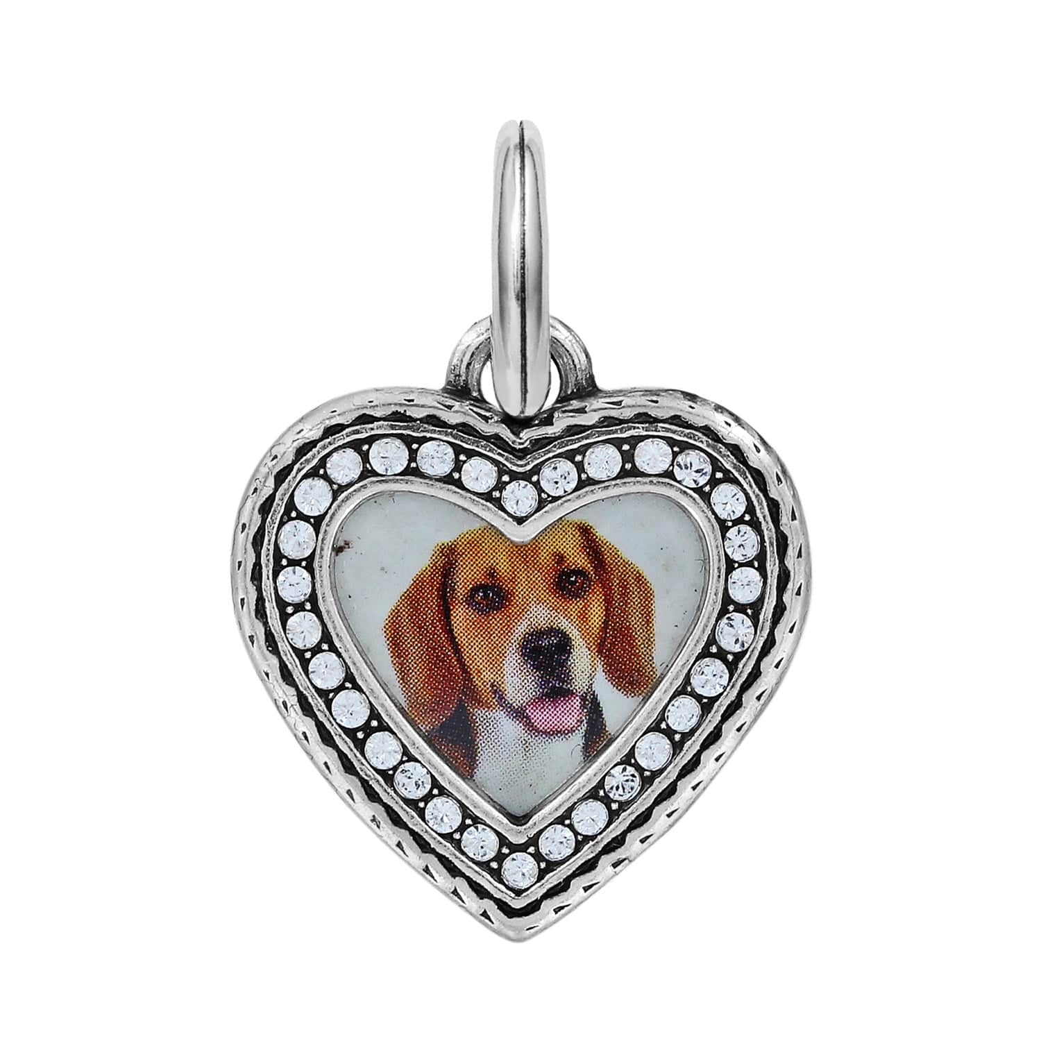 Memento Heart Photo Charm silver 1