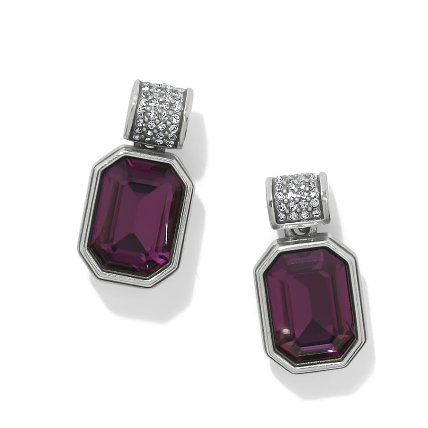 Meridian Aurora 67 Post Earrings silver-amethyst 7