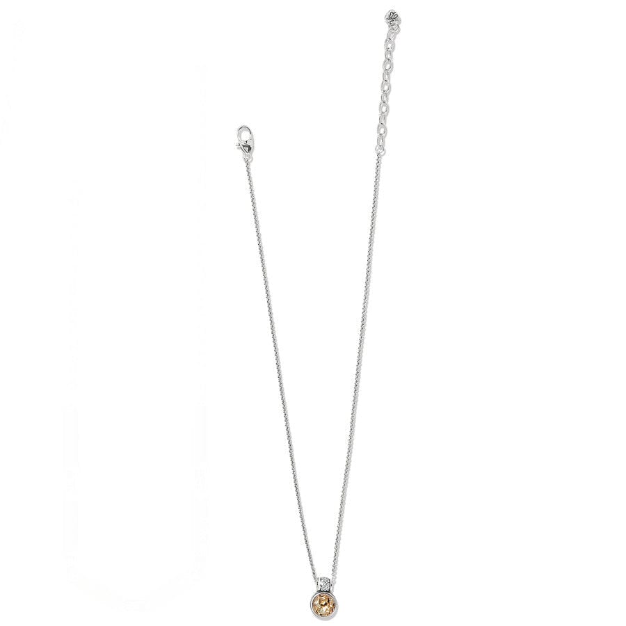 Meridian Aurora Crystal Petite Necklace silver-golden 4