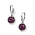 Meridian Aurora Leverback Earrings, Silver