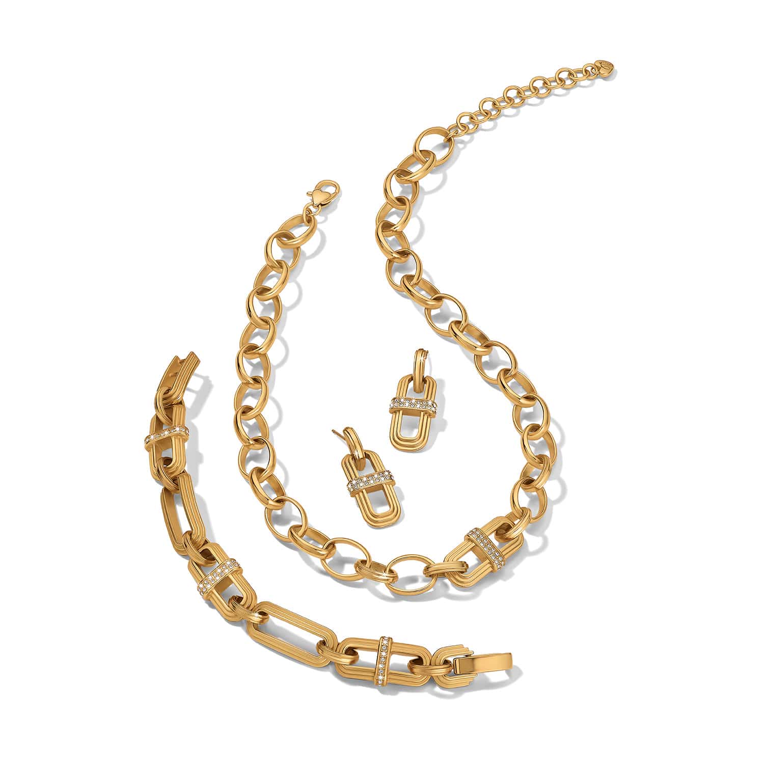 Meridian Aurora Link Short Necklace gold 3