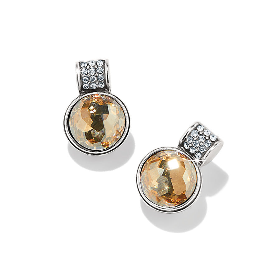 Meridian Aurora Petite Post Earrings silver-gold 1