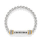 Meridian Cherished Two Tone Stretch Bracelet