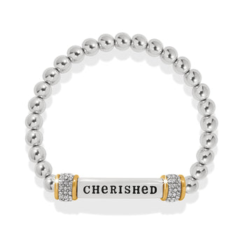 Meridian Cherished Two Tone Stretch Bracelet