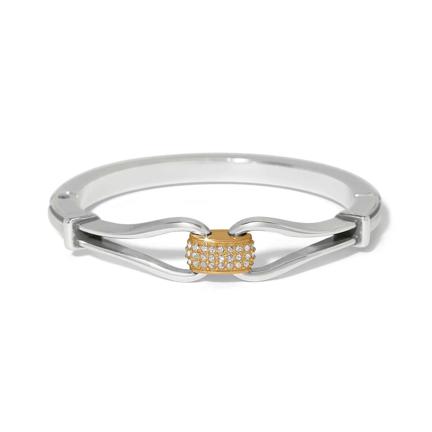 Meridian Classic Hinged Bangle silver-gold 1