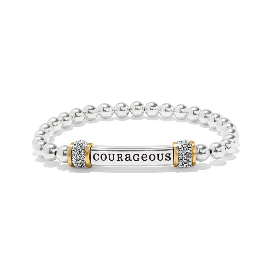 Meridian Courageous Two Tone Stretch Bracelet silver-gold 1