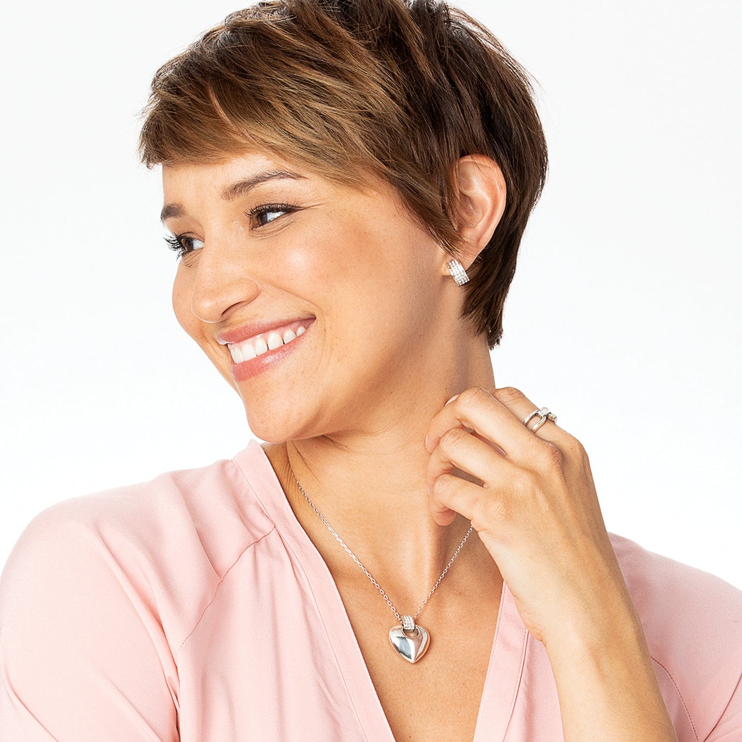 Meridian Equinox Heart Necklace silver 4