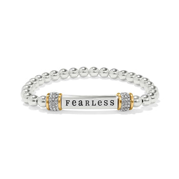 Meridian Fearless Two Tone Stretch Bracelet