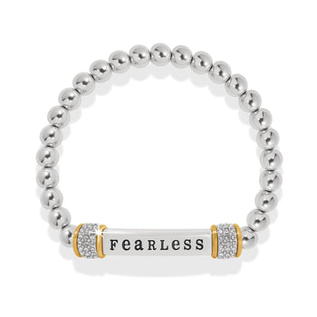 Meridian Fearless Two Tone Stretch Bracelet