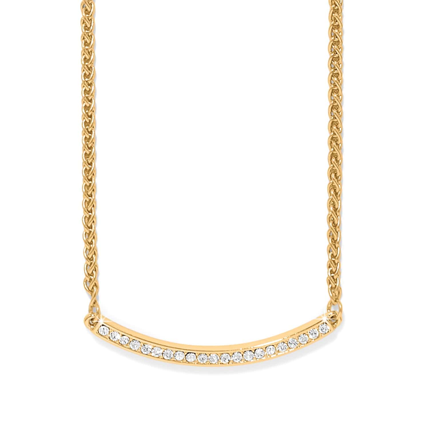 Meridian Geo Bar Necklace gold 2
