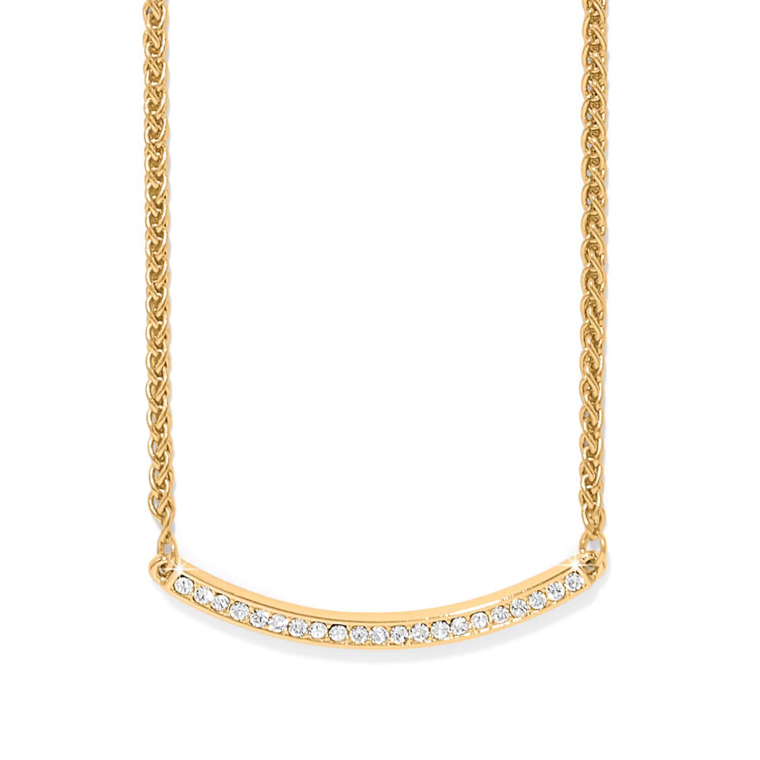 Meridian Geo Bar Necklace gold 1