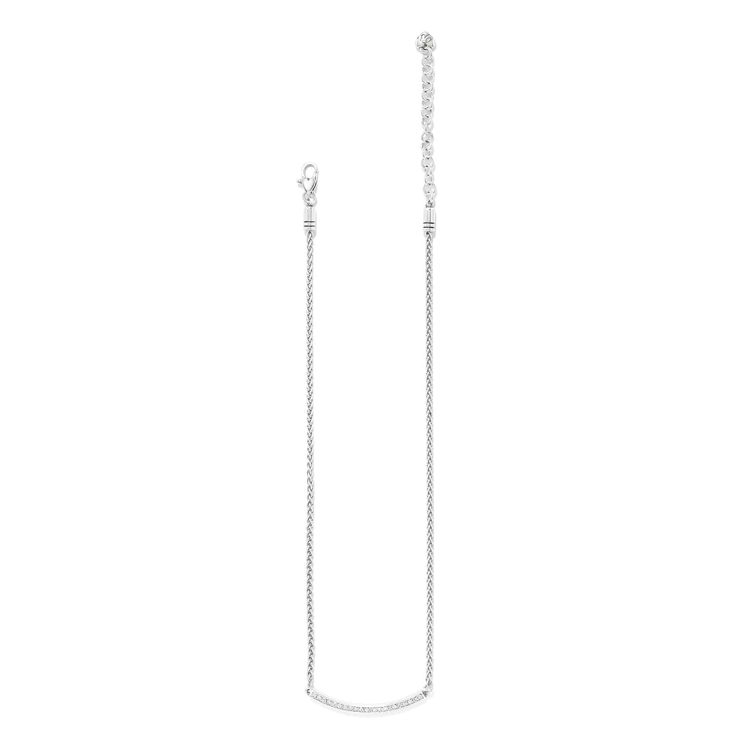 Meridian Geo Bar Necklace silver 5