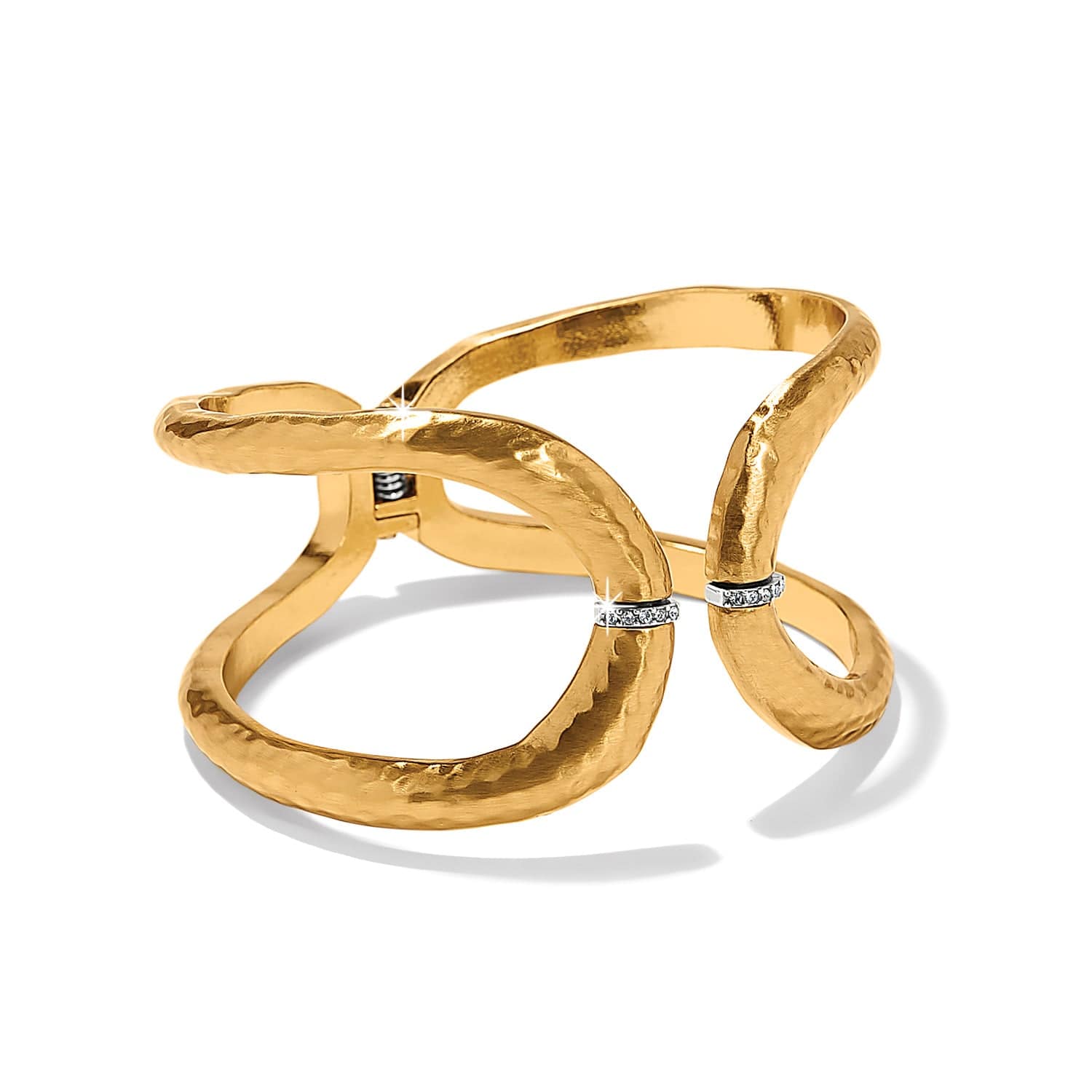 Meridian Geo Open Hinged Bangle gold 1